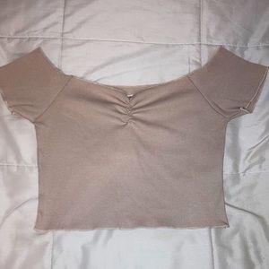 Stretchy off the shoulders Crop Top